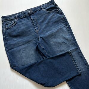 Sonoma Women’s Dark Blue Curvy Straight Jeans.  Size 22WS